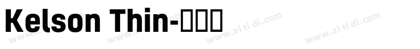 Kelson Thin字体转换